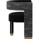 Adamina Abbington Black / Hobbes Night Dining Armchair